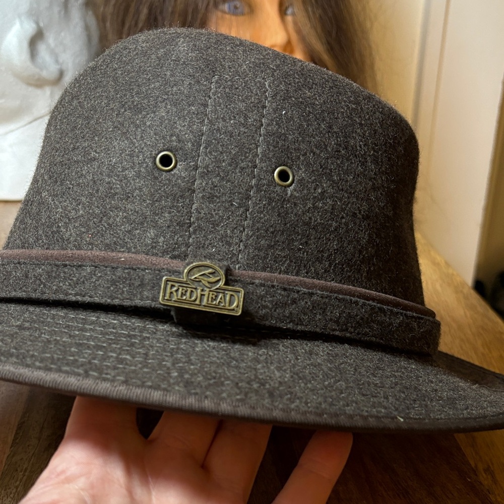 Redhead Brown Wool Fedora Size Medium